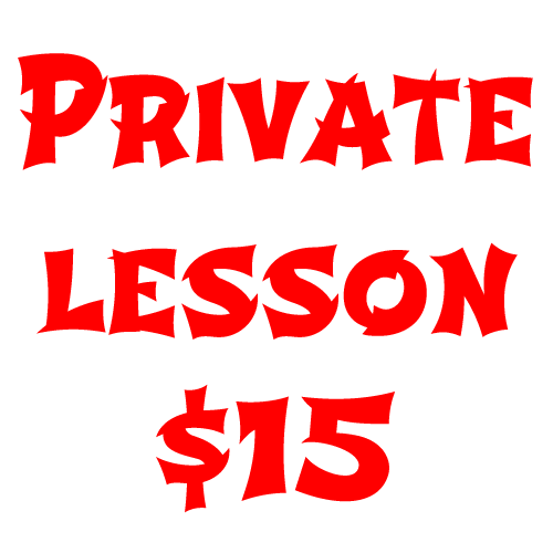 $15 Private Lesson